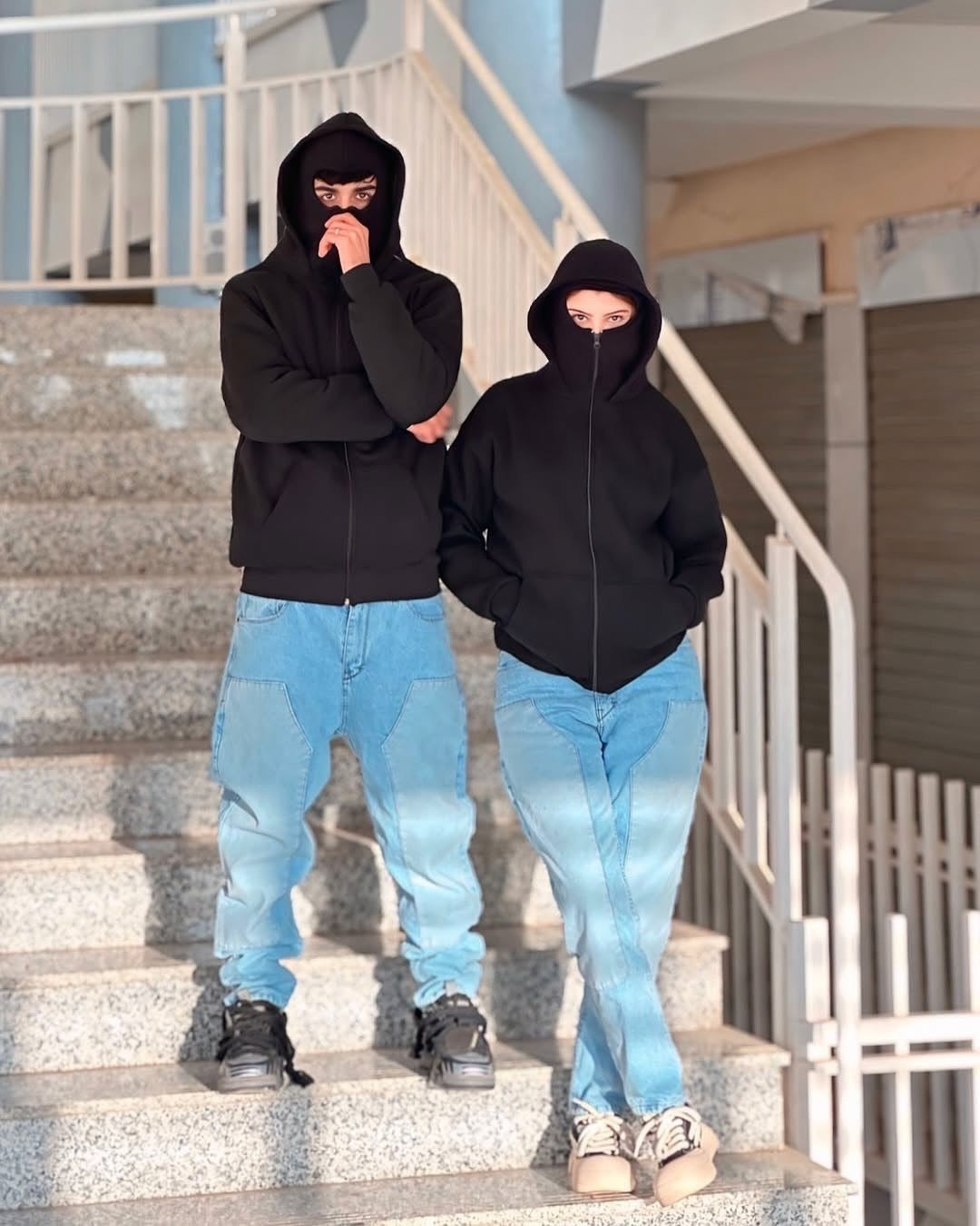 Balaclava zip hoodie