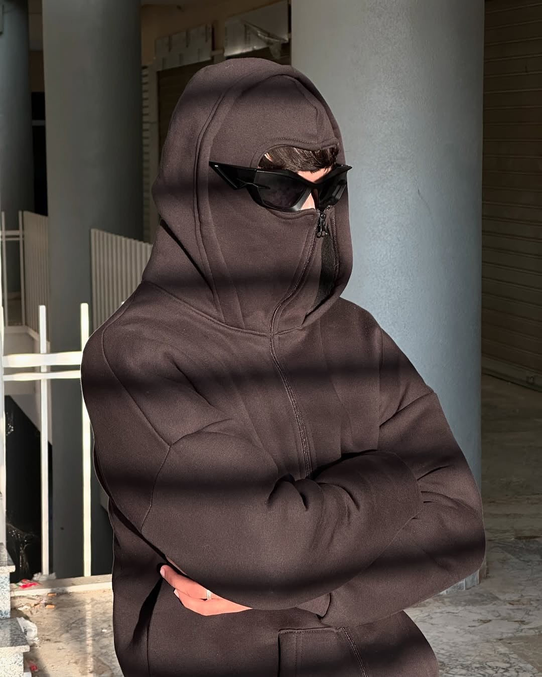 Balaclava zip hoodie