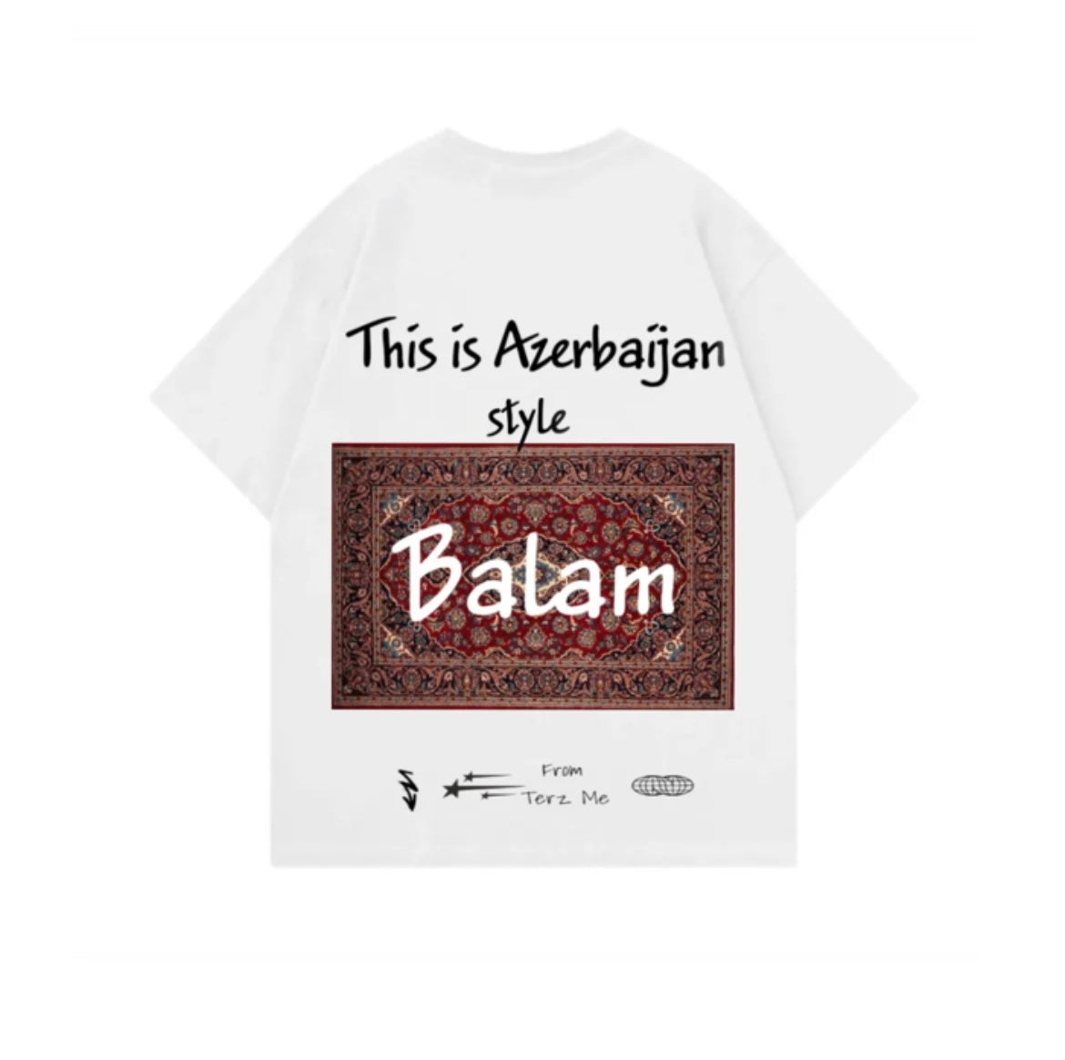 Azerbaijan style balam tshirt xalça