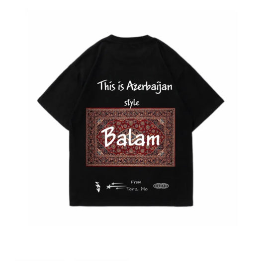 Azerbaijan style balam tshirt xalça