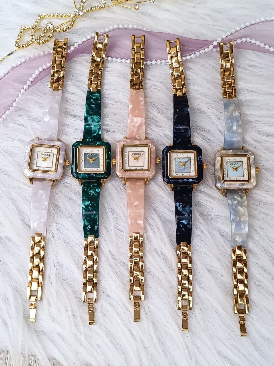 Ceramic vintage qadın qol saatı-1