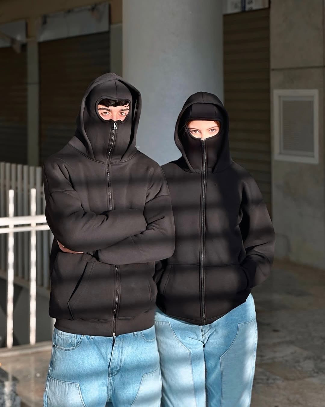 Balaclava zip hoodie