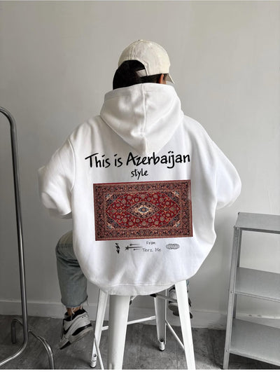 Azerbaijan Style Hoodie xalça