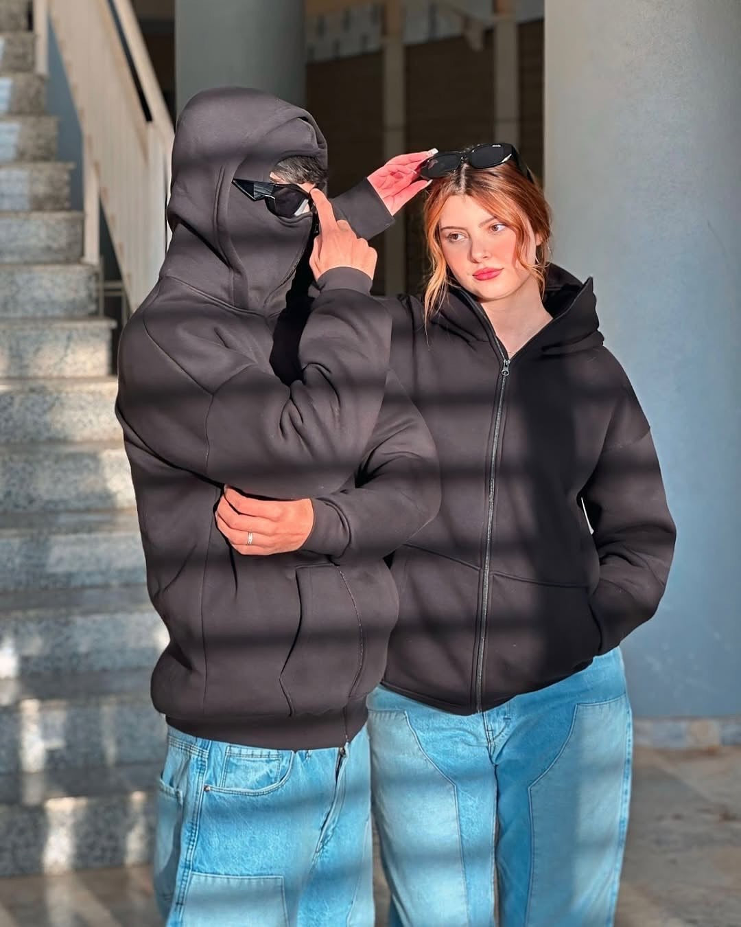 Balaclava zip hoodie