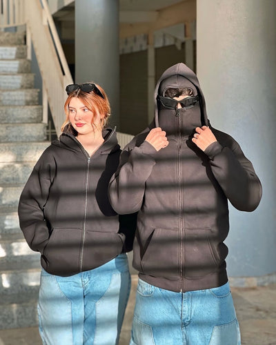 Balaclava zip hoodie