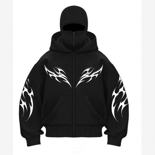 Balaclava ziphoodie tribal