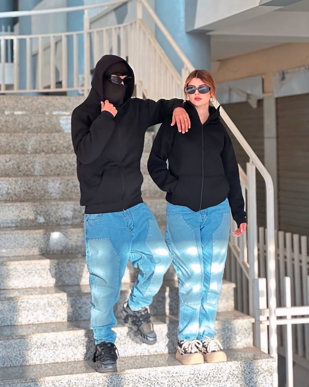 Balaclava zip hoodie